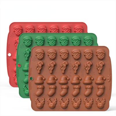 Julchokladform 3D silikonform Godisgeléform DIY-tårtdekoreringsverktyg Bakverktyg