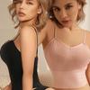 Sutiã feminino de cor sólida, sutiã respirável com fivela frontal push up, top tubo aconchegante, colete bralette