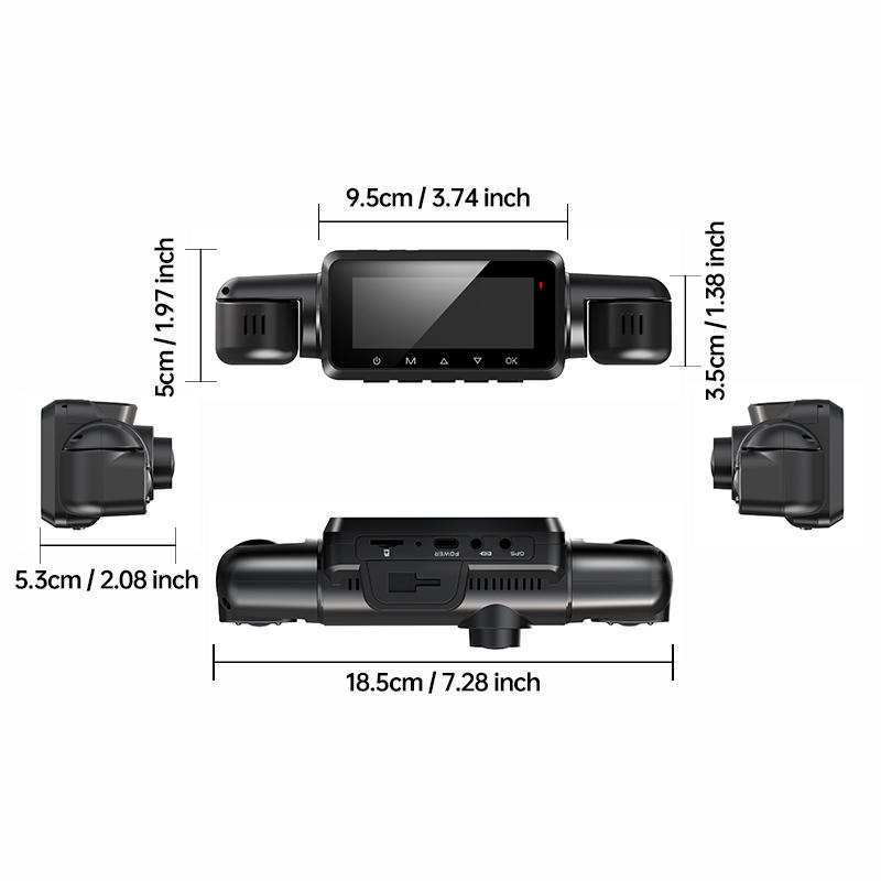 TiESFONG Car Dash Cam 4 Channel A99 FHD 1080P For Car DVR 360°Auto Video Recorder Night Vision WiFi Support 24H Parking Monitor