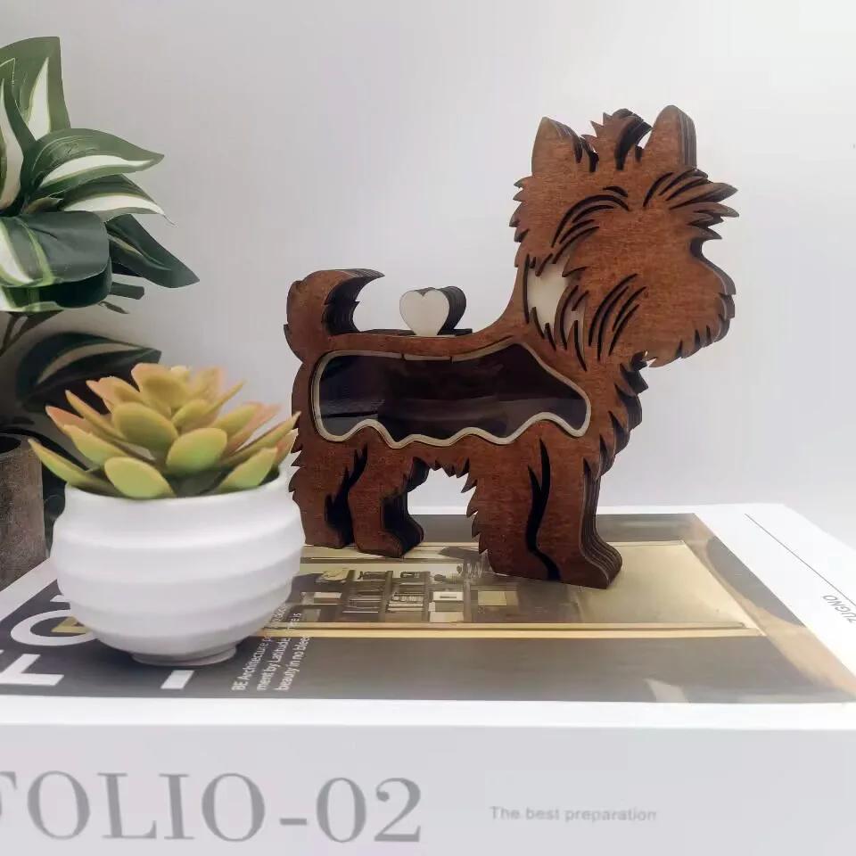 Personalized Wooden Pet Fur Keepsake Shadow Box Custom for Pet Hair Teeth Paw Print Warm Souvenir Gift for Pet Lovers Home Decor