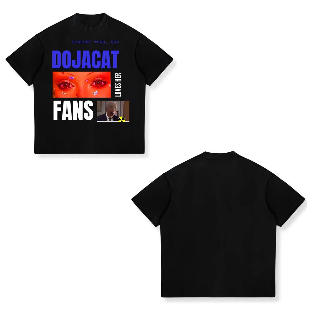 Doja Cat Wearing Sam Hyde Inspired Internet Meme T Shirt Unisex Women Hip Hop Oversized Tshirt Unisex Cotton Tees Unisexs Streetwear