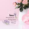 Valentine's Day Confession for Girlfriend Bedroom Desktop Decoration Love Heart Acrylic Ornament