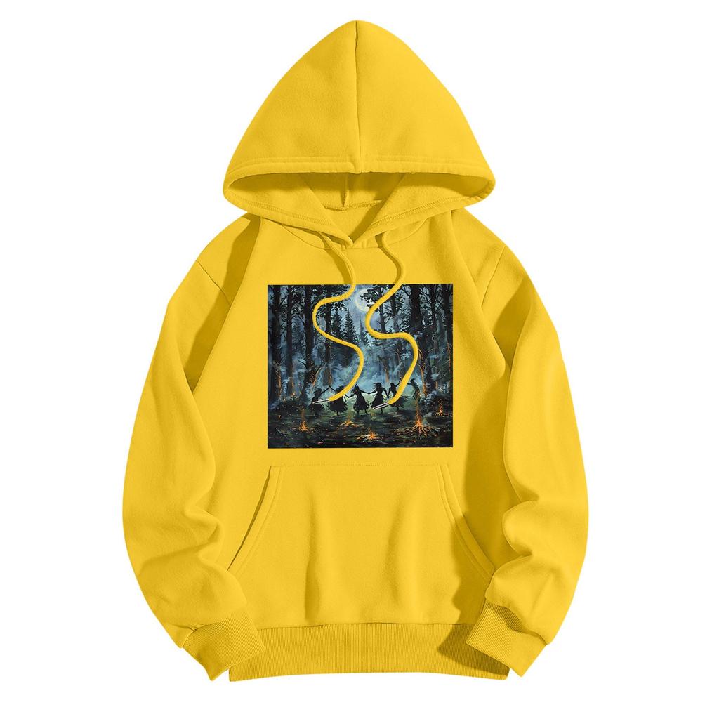 Sweatshirts For Teen Girls Long Sleeve Print Casual Graphic Hoodies Drawstring Pullover Cute Oversized Hoodie