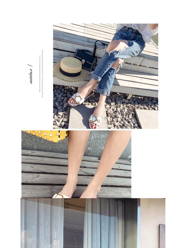 "2024 Schicke Damen Sommersandalen": Modische flache Zehensandalen für den Außenbereich"