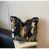 Butterfly Print Women's New Fashionable Large-capacity Commuter Bag High-end Women's Shoulder Bag