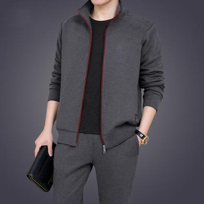 Large Size Men's Comfortable Tracksuits Jackets and Pants Two Piece Sets