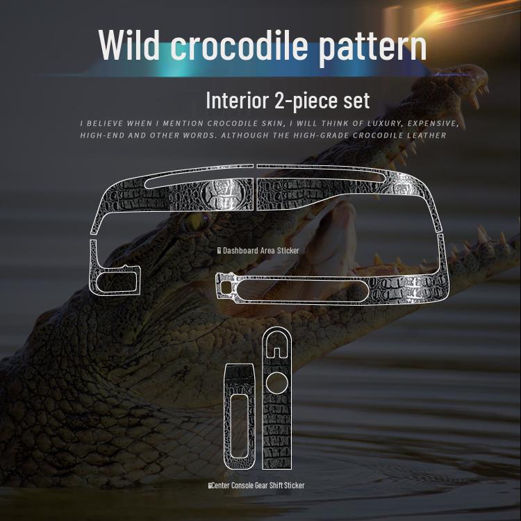 Crocodile Skin Film for Wuling Hongguang MINI Interior Dashboard Decoration