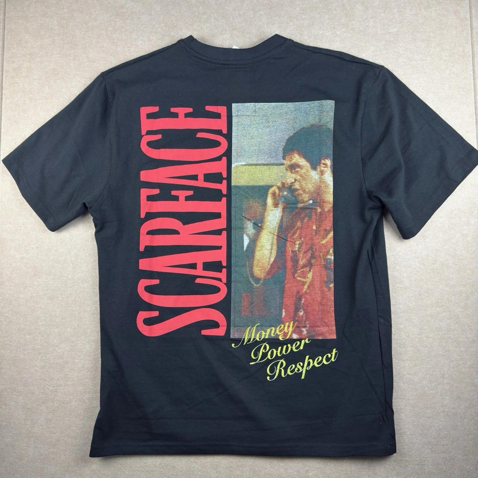 Scarface T-Shirt XL Black Money Power Respect Tony Montana Reason Graphic Tee S