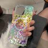 Funda Magnética Láser Reflectante con Patrón de Diamantes de Lujo Para iPhone 17 Air 16 E 15 14 Plus 13 12 Pro Max 11 Para Magsafe Aurora Capa