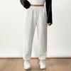 Yousheng Lange Hosen für Damen, elastisch, hohe Taille, gerades weites Bein, Freizeithose mit Taschen, einfarbig, Jogginghose mit Waffelstruktur