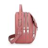 Lightweight Nylon Women's Crossbody Bag Casual Mini Handbag with Multiple Zip Compartments Detachable Shoulder Strap Bag