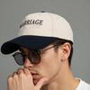 Embroidery Color Block Driver Hat Hard Top Baseball Hat Breathable Polyester Adjustable Back Closure for Men Outdoor Use