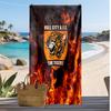 Asciugamano da Spiaggia con Stampa Calcio Hull City, Asciugamano Grande Morbido Asciugatura Rapida per Spiaggia Campeggio Nuoto