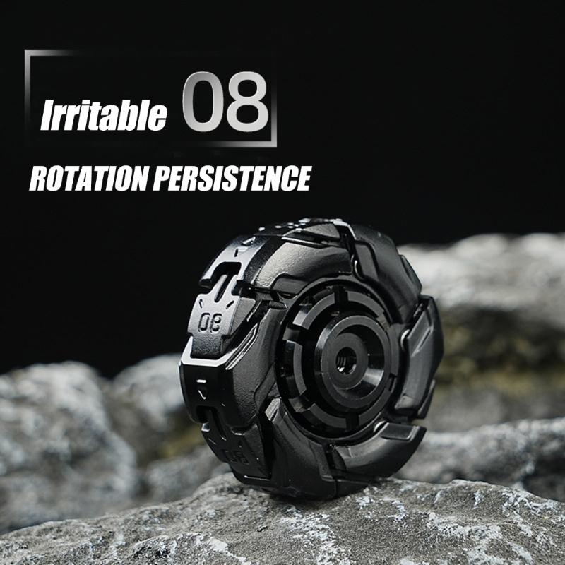 Durable Metal Focusing Enhancing Spinner with Black Rotation Portable Desk Companion for Adults