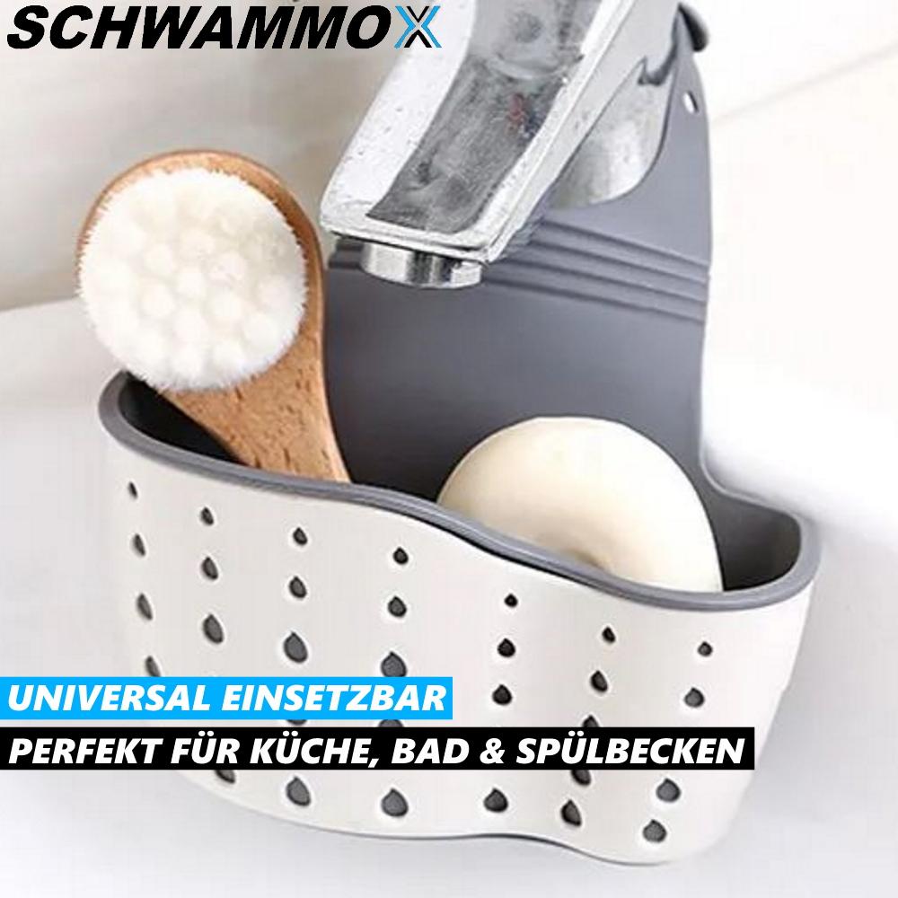 SCHWAMMOX Sponge Holder Kitchen Sink Organizer Sponge Holder Shelf