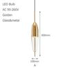 Nordic Modern Brass Glass Pendant Lamp LED Living Room Bedroom Restaurant Bar Cafe Interior Decoration Hanging Lamp