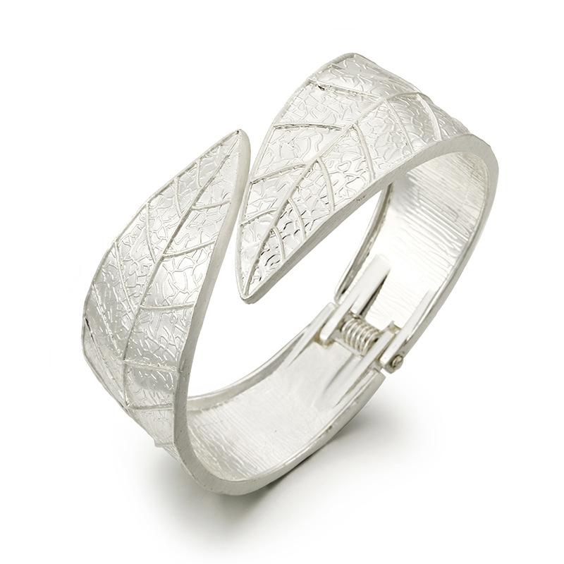 Bracelet Leaf Natural Wind Bracelet Exaggerated Opening High End European and American