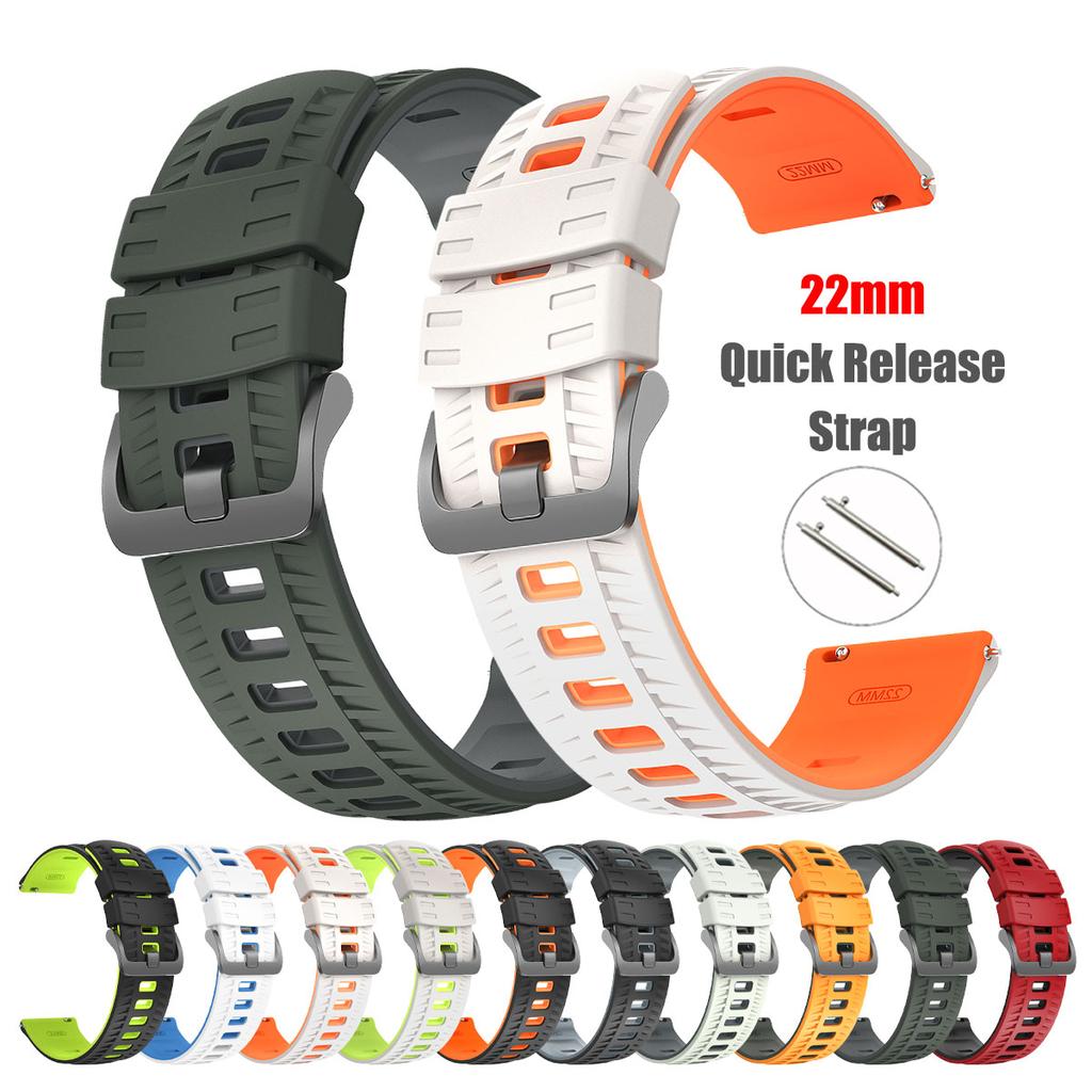 22mm Silicone Strap For Xiaomi Watch 2 pro/S4 Sport Adjustable Band For Mi Watch Color2/S3/S2 46mm/S1 Pro Active Bracelet Correa