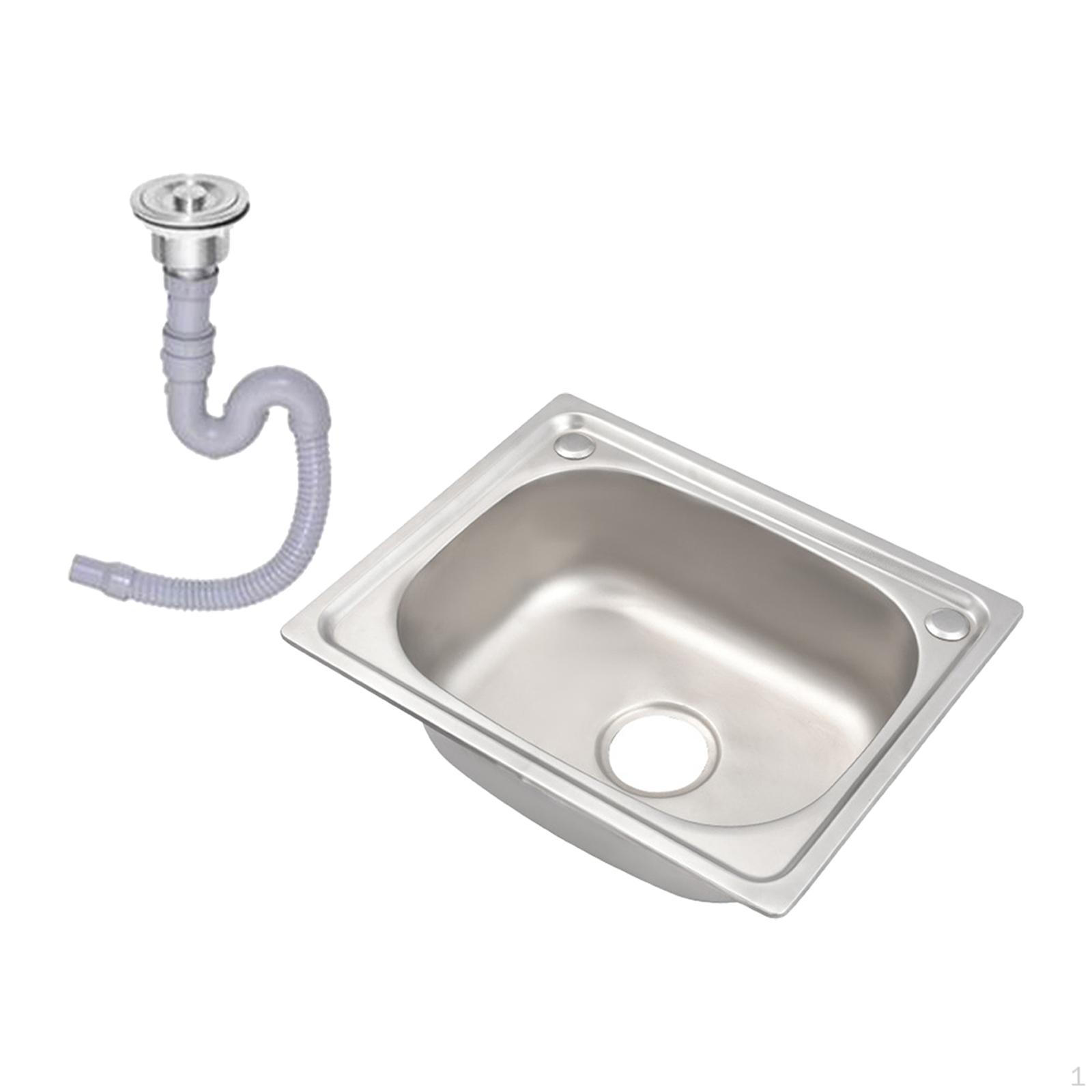 

Одинарная чаша из нержавеющей стали, встраиваемая кухонная мойка со сливным отверстием, приспособление для крепления барной стойки