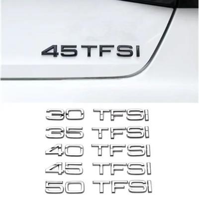 3D ABS 30 35 40 45 50 55 60 TFSI Rear Trunk Car Emblem Badge Sticker Decal For Hot A3 A4 A5 A6 A7 A8 Q3 Q5 Q6 Q7 Q8 Accessories