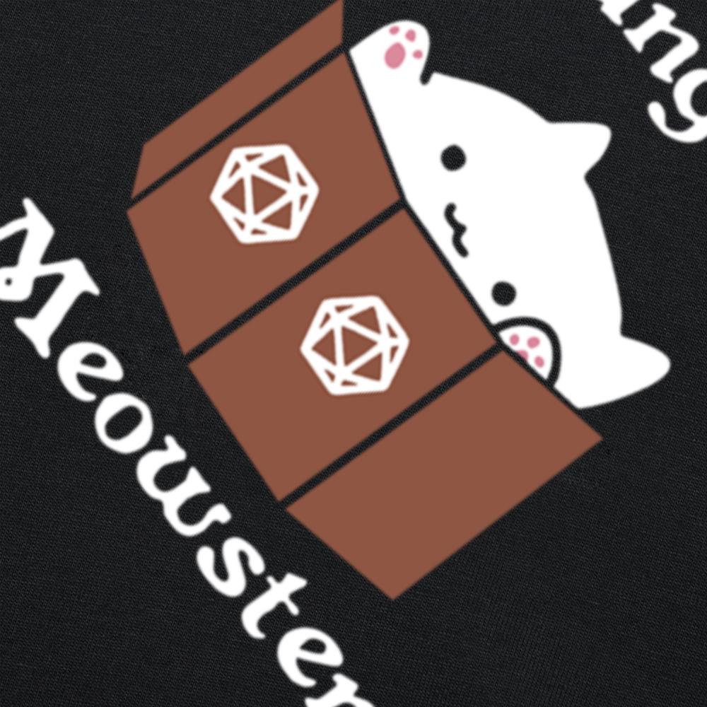 Dungeon and Dragon Meowster Men Women T Shirts Apparel Funny Tees TShirt Pure Cotton Gamer Lover Birthday Gift Clothing