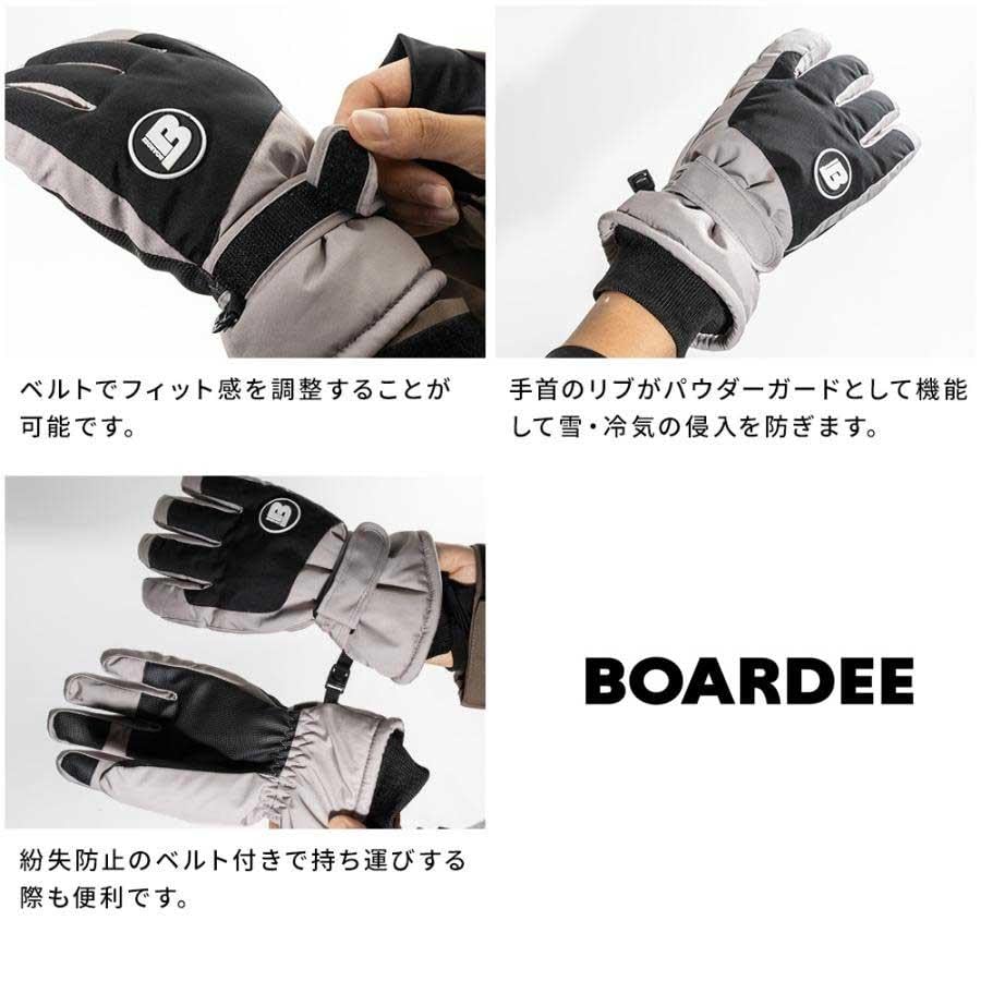 Snowboard Gloves for Men and Waterproof and by BOARDEE Women, Cold-Weather, BD24LFGL01,