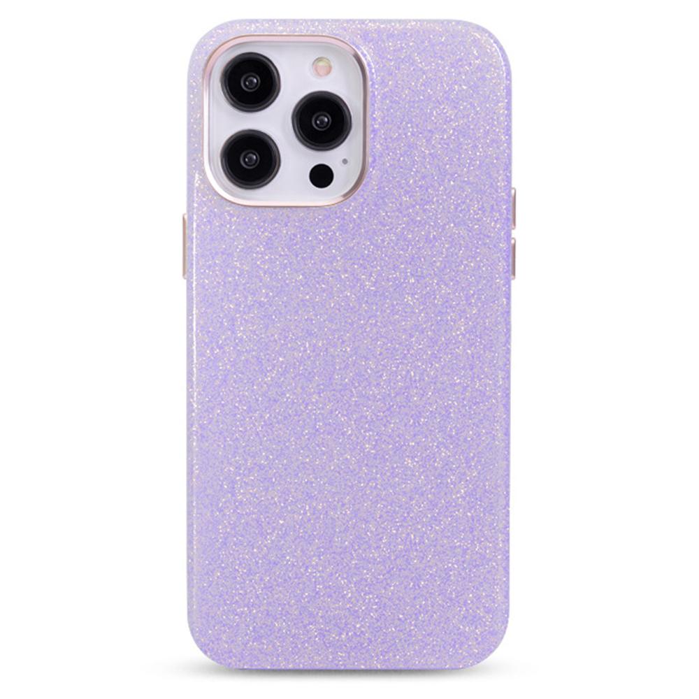 

KZDOO Sparkle Series for iPhone 16 Pro Case TPU+PC Shining Anti-Drop Phone Protector Purple