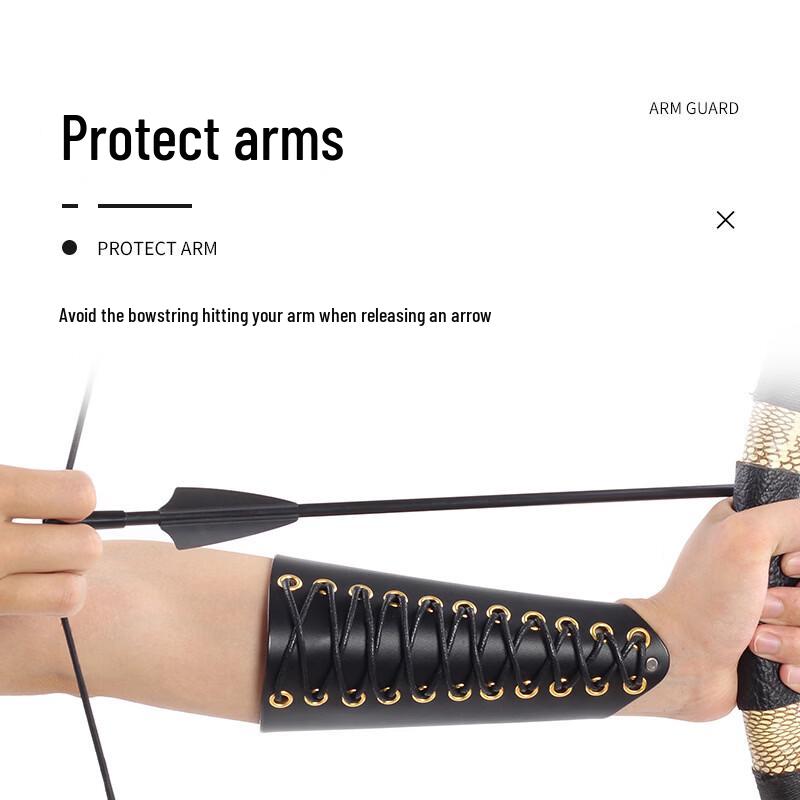 Mussel Vintage Leather Archery Bracer