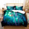 Dragonfly Duvet Cover Set Art Painting Animals Pattern King Queen Size Polyester Comforter Cover for Kids Boys Girls Bedding Set