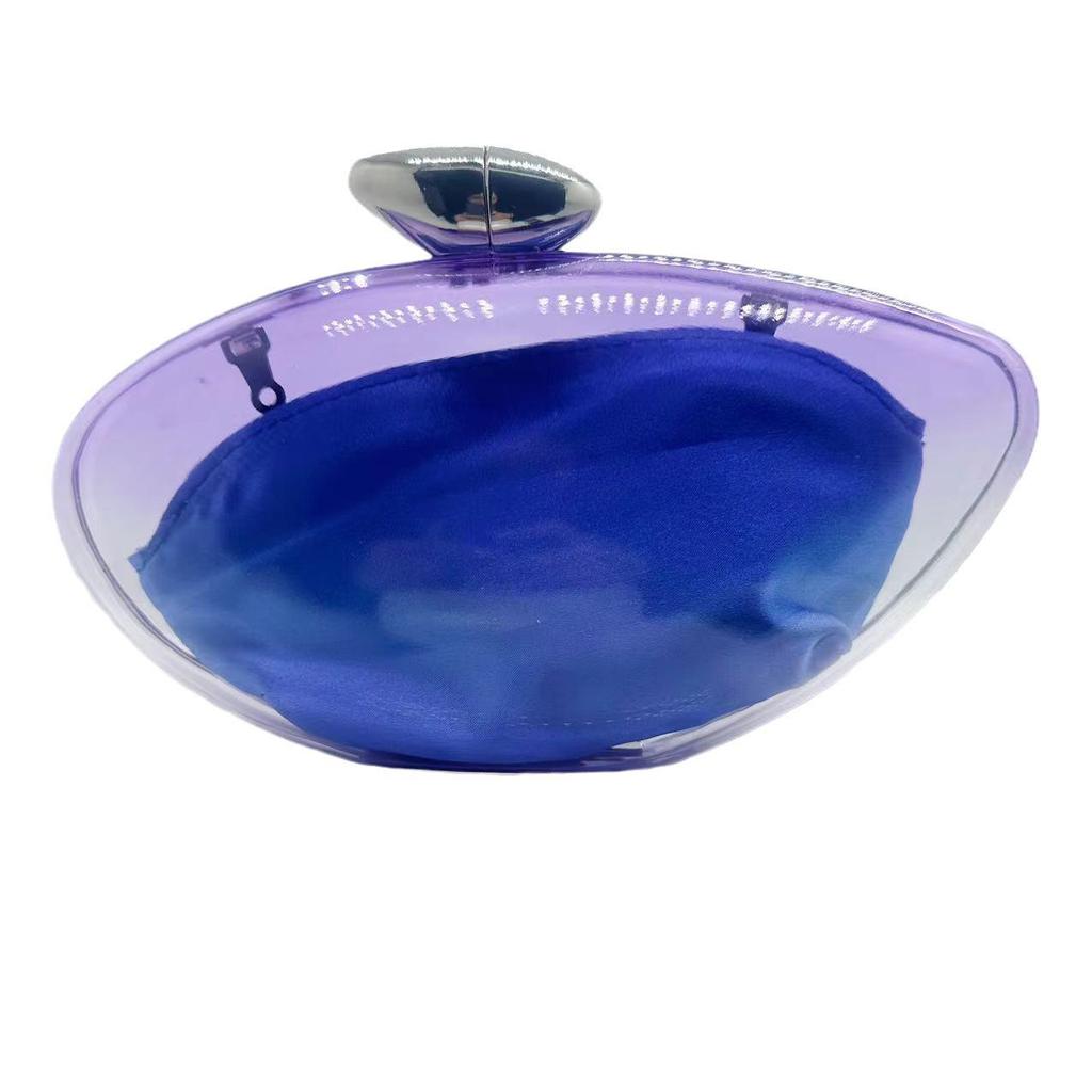 Women's Fashion Acrylic Clear Handbag: Trendy Evening Clutch