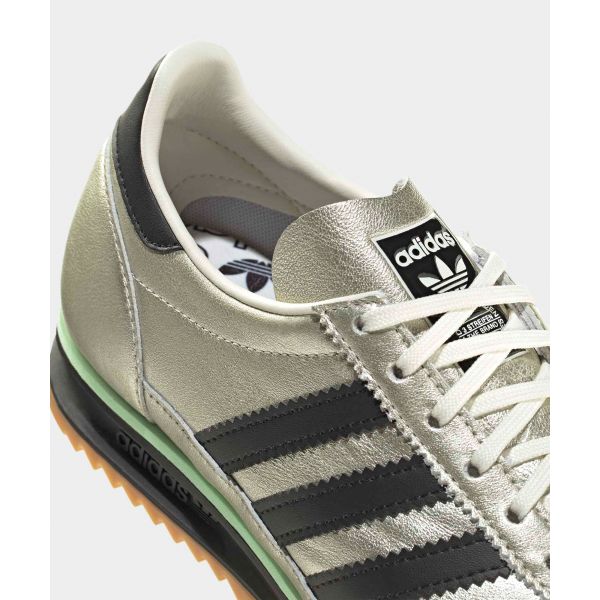 adidas נעלי סניקרס לנשים SL72 OG לבן אוף מטלי מטאלי כסף שחור ליבה מסטיק JS3978