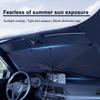1Pcs Car windshield Sunshade Umbrella Protector Parasol Foldable For Peugeot 308 408 508 RCZ 208 3008 2008 206 207 108 406 407 408 206 207 208 306 307