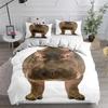 180x20 Beding Sets Animal Head Soft with Soft Fabric Duvet Cover Set Super Soft Ful Quen King Bedrom Set European American Style Home Textile