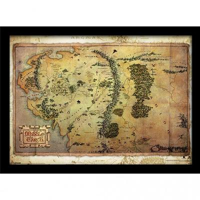 Journey Map Framed Poster