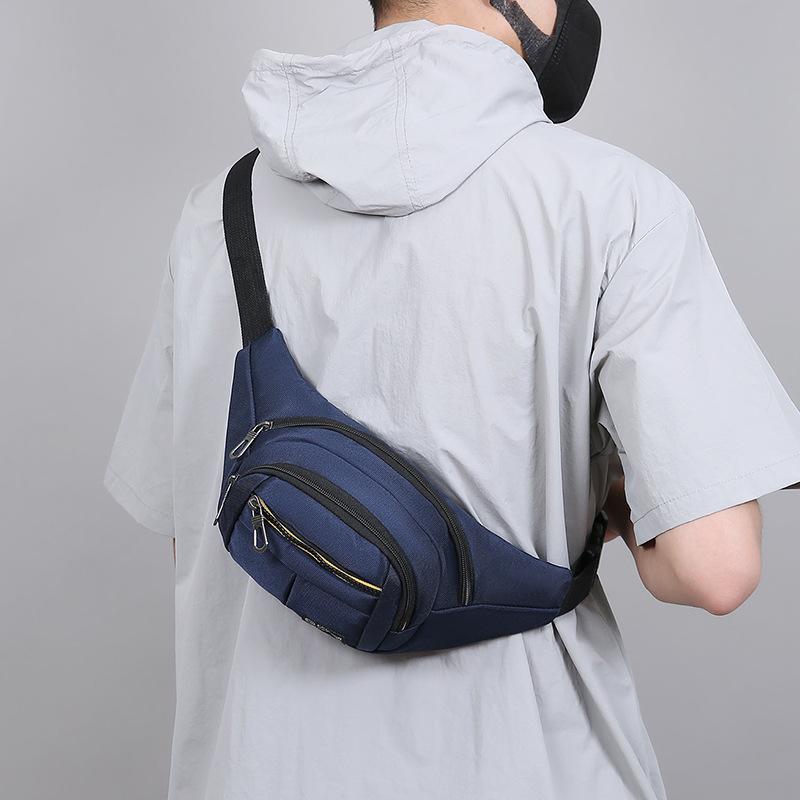 Multifunctional Portable Sports Purse Outdoor Leisure Simple One-shoulder Messenger Bag Large Capacity Portable Fashion Chest Bag Male