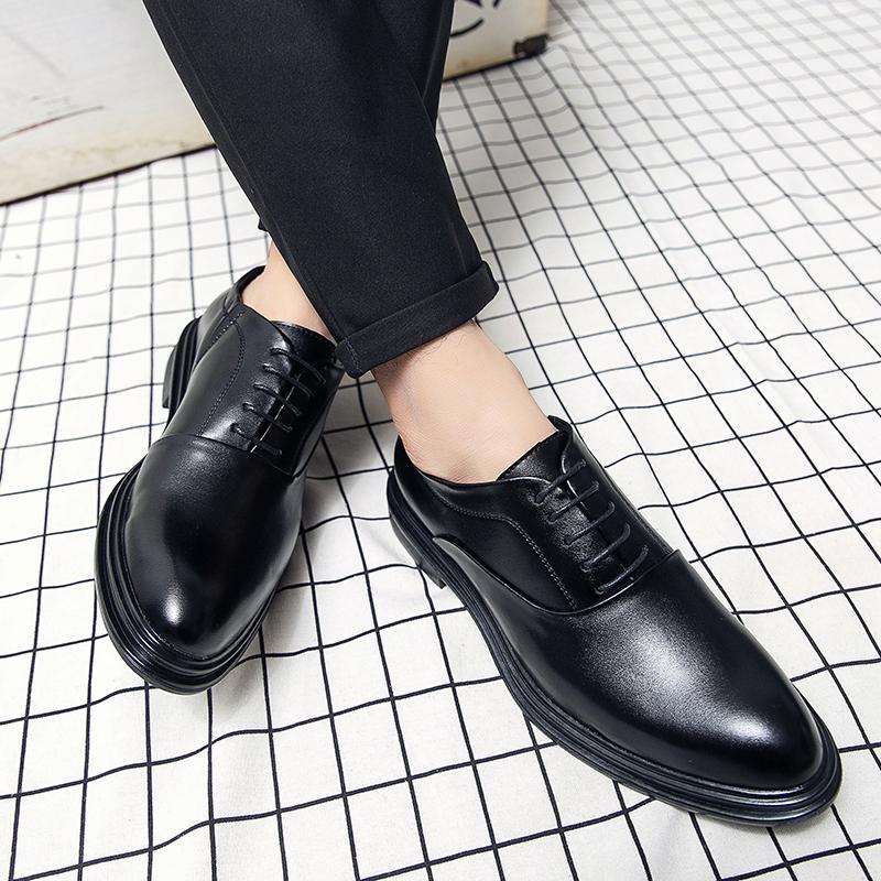Classic Oxfords Shoes Men Retro Casual Business Social Leather Shoes For Men Office Wedding Leather Shoes Men's Dress Shoes