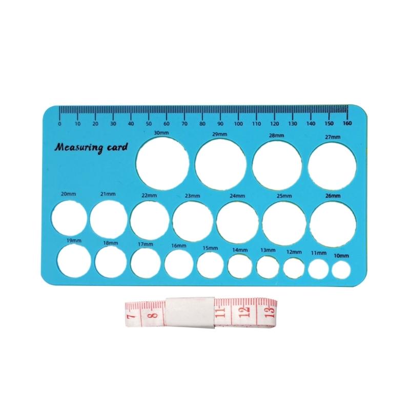 Zacht Food Grade Siliconen Meetinstrument Voor Bepaling van de Tepelmaat Met Dubbele Centimeter- en Inch-schaal