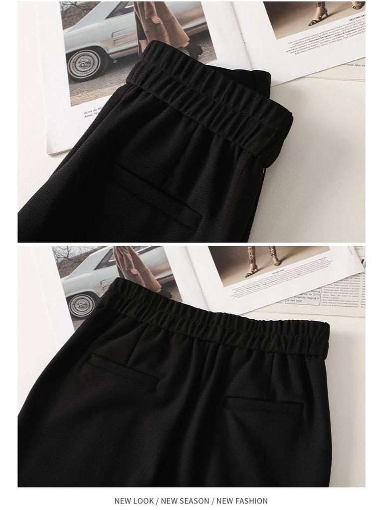 Women's High-Waisted Slimming Flare Pants - Spring 2025 New Style Micro-Flare Drape Petite Horseshoe Pants