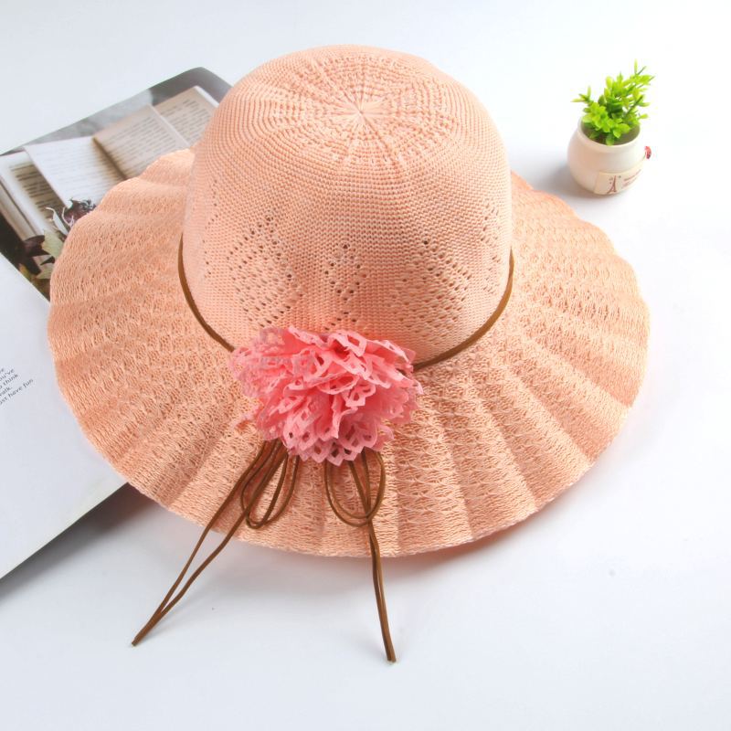 Hat Women's Sunscreen Sun Hat Summer Fashion Versatile Straw Hat Big Brim Outdoor Scenic Spot Sun