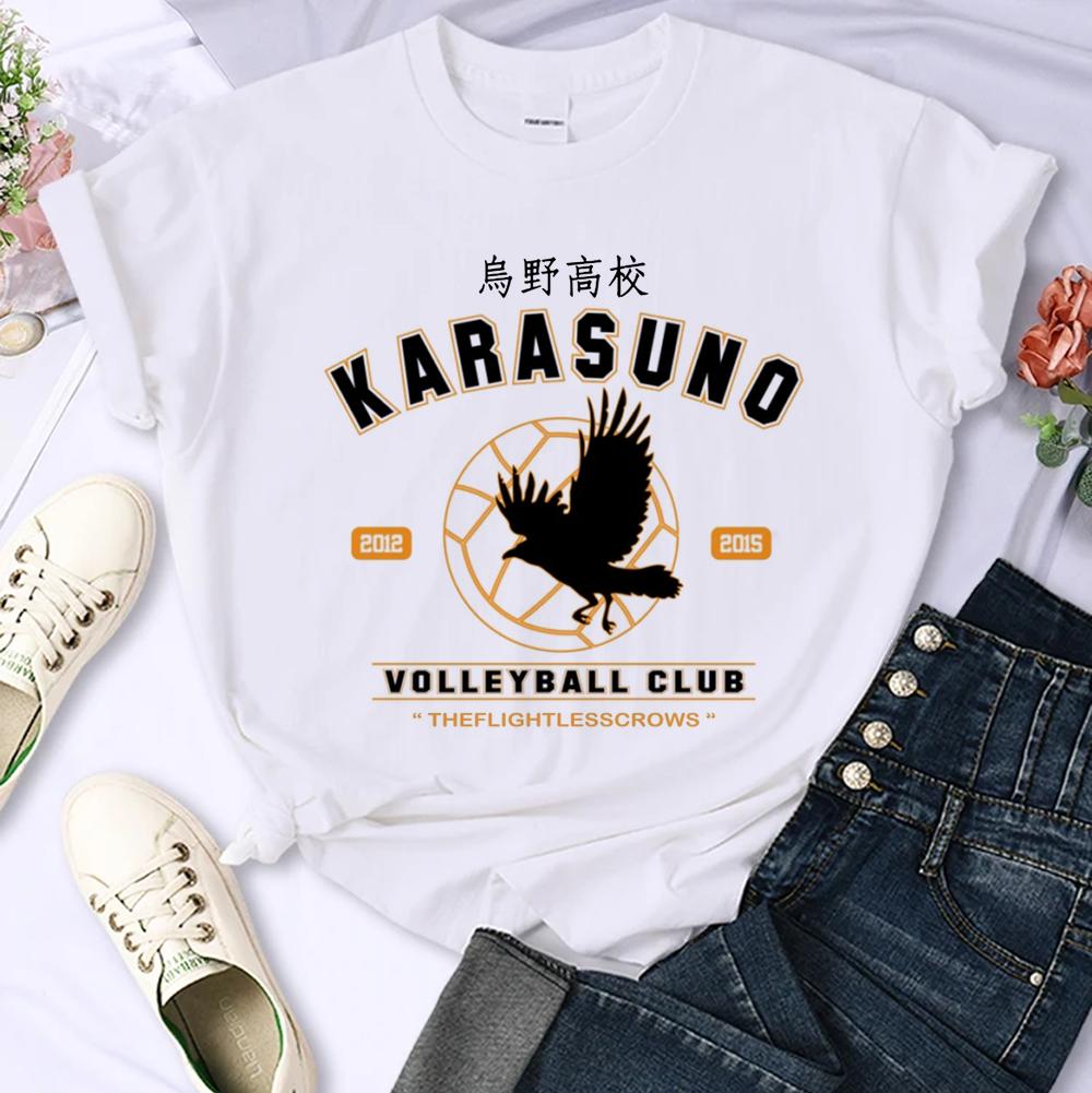 Japanese Anime Haikyuu T-shirt Women Top Harajuku Japan Style T Shirt Unisex Summer Clothes Y2k Short Sleeve Women's T-shirts