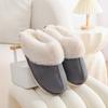 Unisex Suede Cotton Slippers: Warm Furry Indoor Footwear for Autumn & Winter
