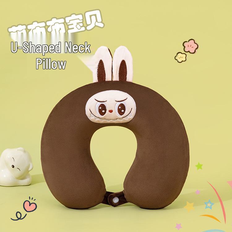 U-Shaped Memory Foam Neck Support Pillow with Custom Logo for Travel and Promotions