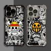 Anime Logo One Pieces Luffy Funda For iPhone 17 Pro 16 15 14 13 12 11 Pro Max Case 17 Plus 17E 16E 17Air Protection Phone Cover