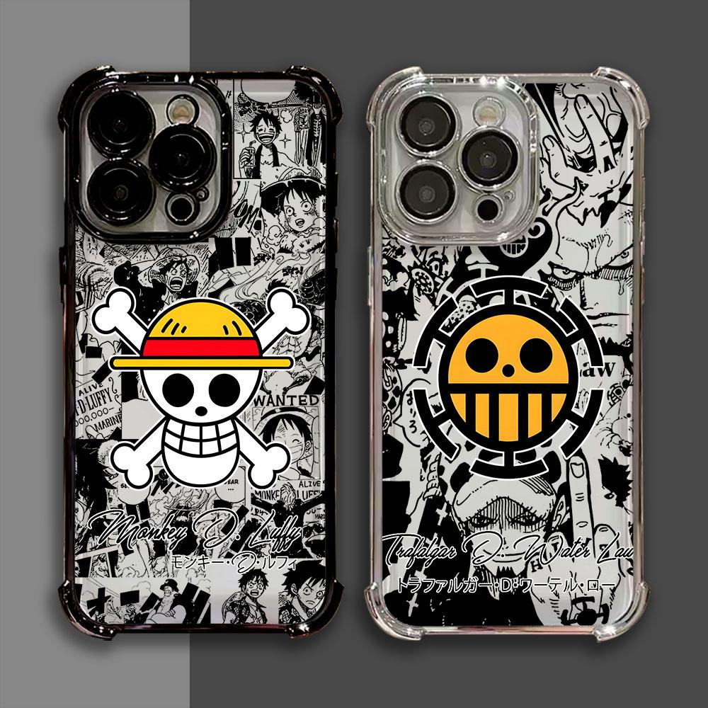 Anime Logo One Pieces Luffy Funda For iPhone 17 Pro 16 15 14 13 12 11 Pro Max Case 17 Plus 17E 16E 17Air Protection Phone Cover
