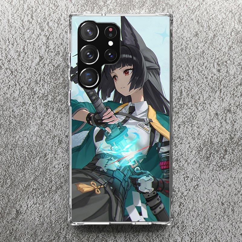 Hoshimi Miyabi Zenless Zone Zero ZZZ Print Soft Case for Samsung Galaxy S25 S24 S23 S22 Ultra S21 Plus S20 FE Phone Shell S10 +