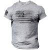 Gym Men's T-shirt 3d Print USA Flag T Shirt Oversized Casual Short Sleeve Tee Tops Summer Sportswear Mans T-shirt for Men
