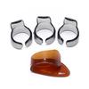 4Pcs Finger Guitar Pick 1 Thumb 3 Finger Picks Plectrum Guitar Accessories