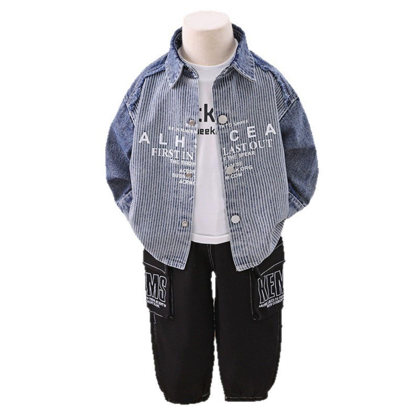 

Детский повседневный комплект с длинным рукавом, удобные наряды для повседневной носки 90