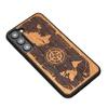 Bewood Wooden Case for Samsung Galaxy S23 Plus, Wind Rose, Merbau