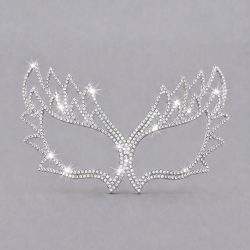 Luxurious Alloy Full-face Mask, Halloween Party, Birthday Masquerade, Bride's High-end Mask